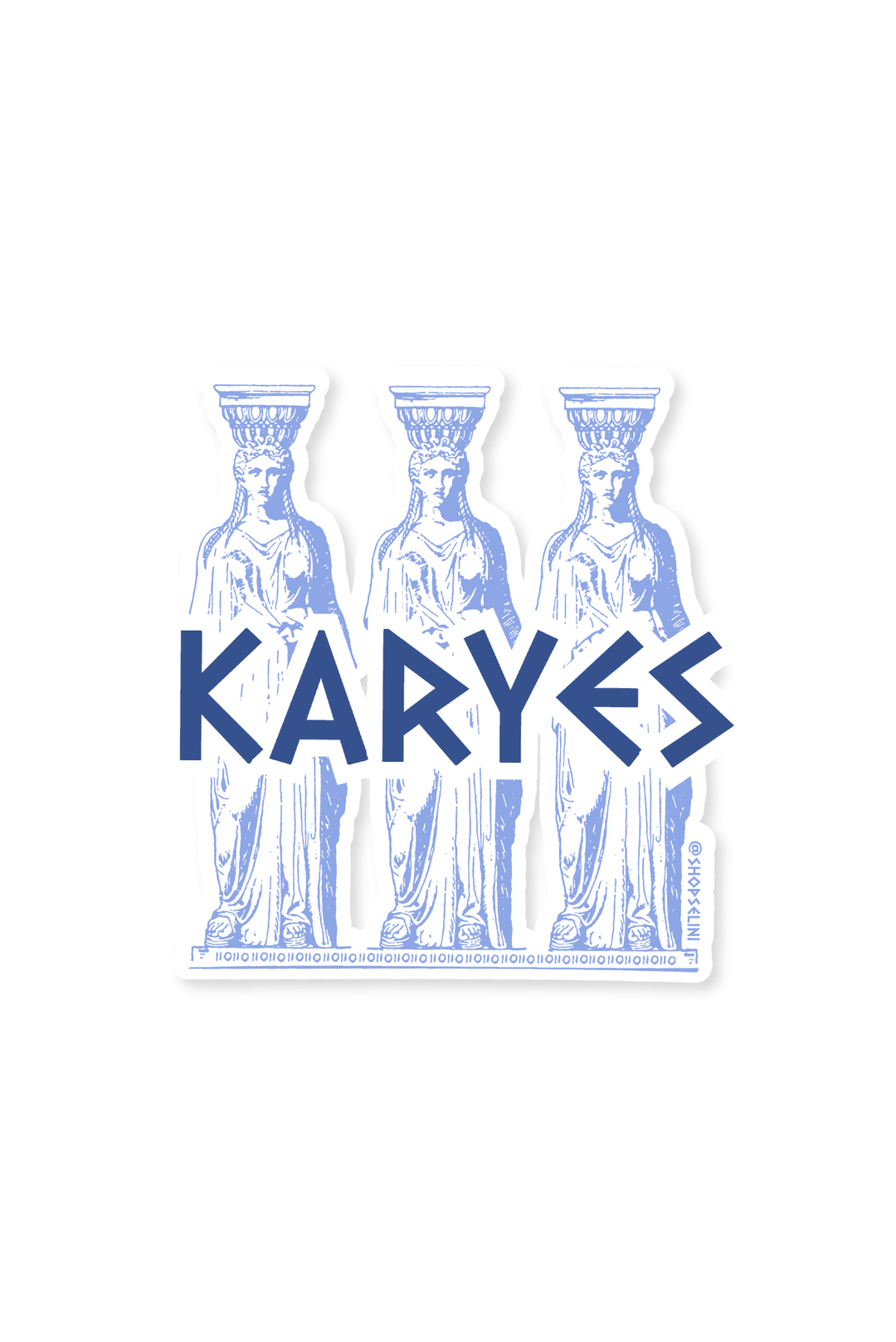Karyes Sticker made by Greek brand, Selini.