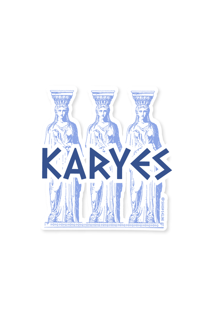 Karyes Sticker made by Greek brand, Selini.