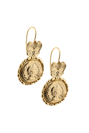 Made in Greece. Gold Plated Brass. Statement Earrings. Dangle Earrings. 