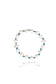 Made in Greece. Freshwater Cultured Pearls. Nylon Thread. Simple Stack Ring.