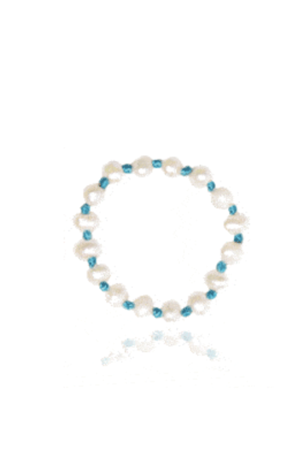 Made in Greece. Freshwater Cultured Pearls. Nylon Thread. Simple Stack Ring.