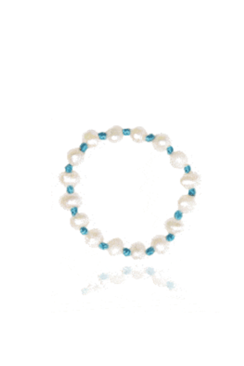Made in Greece. Freshwater Cultured Pearls. Nylon Thread. Simple Stack Ring.