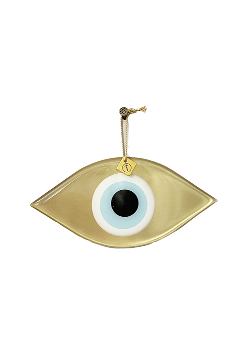 Made in Greece. Mati Charm. Medium Bronze Evil Eye Charm. Greek Decor. 