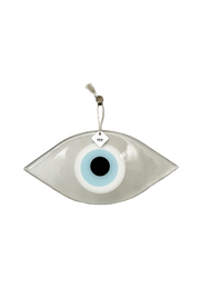 Made in Greece. Mati Charm. Medium Silver Evil Eye Charm. Greek Decor. 