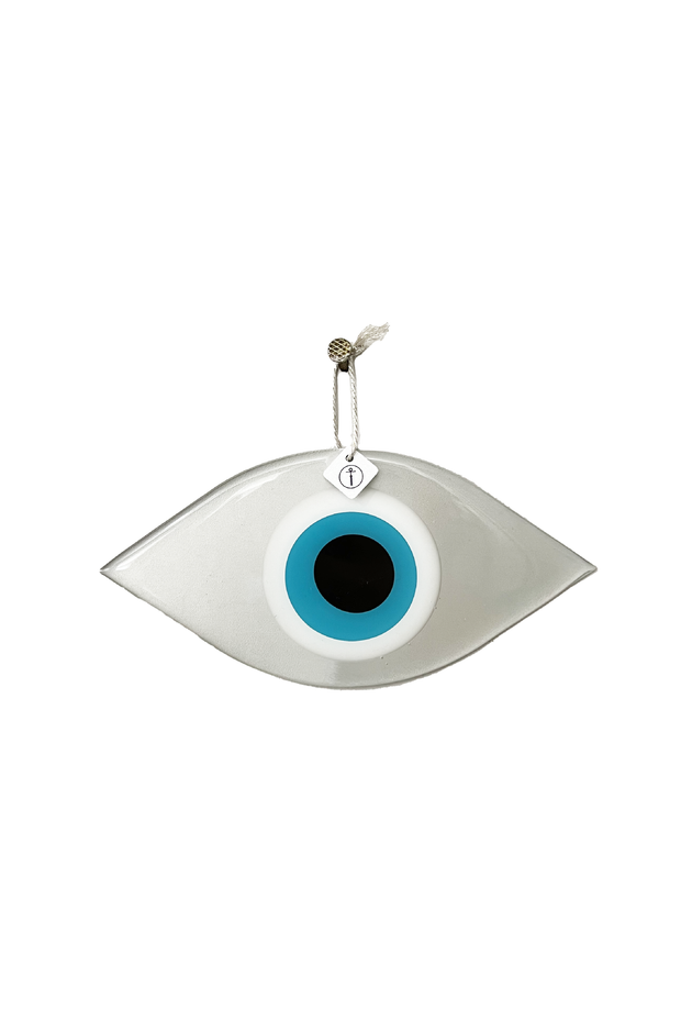 Mati Charm - Medium Silver made by Greek brand Bord De L'eau, sold by Selini. 