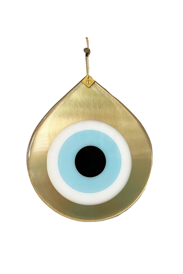 Mati Drop Charm - Large Bronze made by Greek brand Bord De L'eau, sold by Selini. 