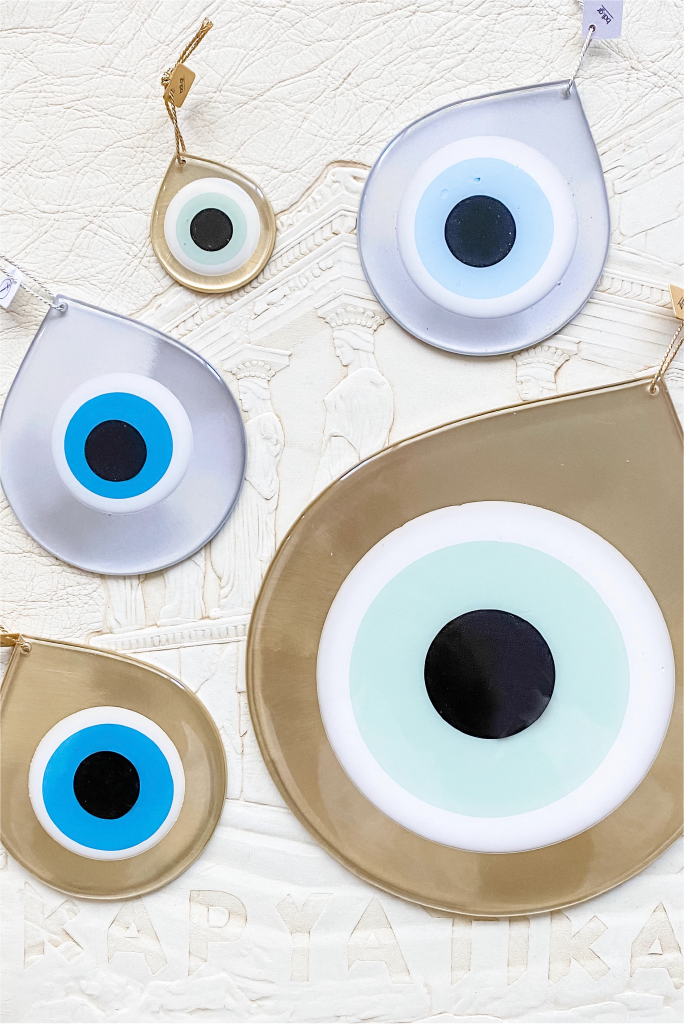 Mati Drop Charm - Large Bronze made by Greek brand Bord De L'eau, sold by Selini.