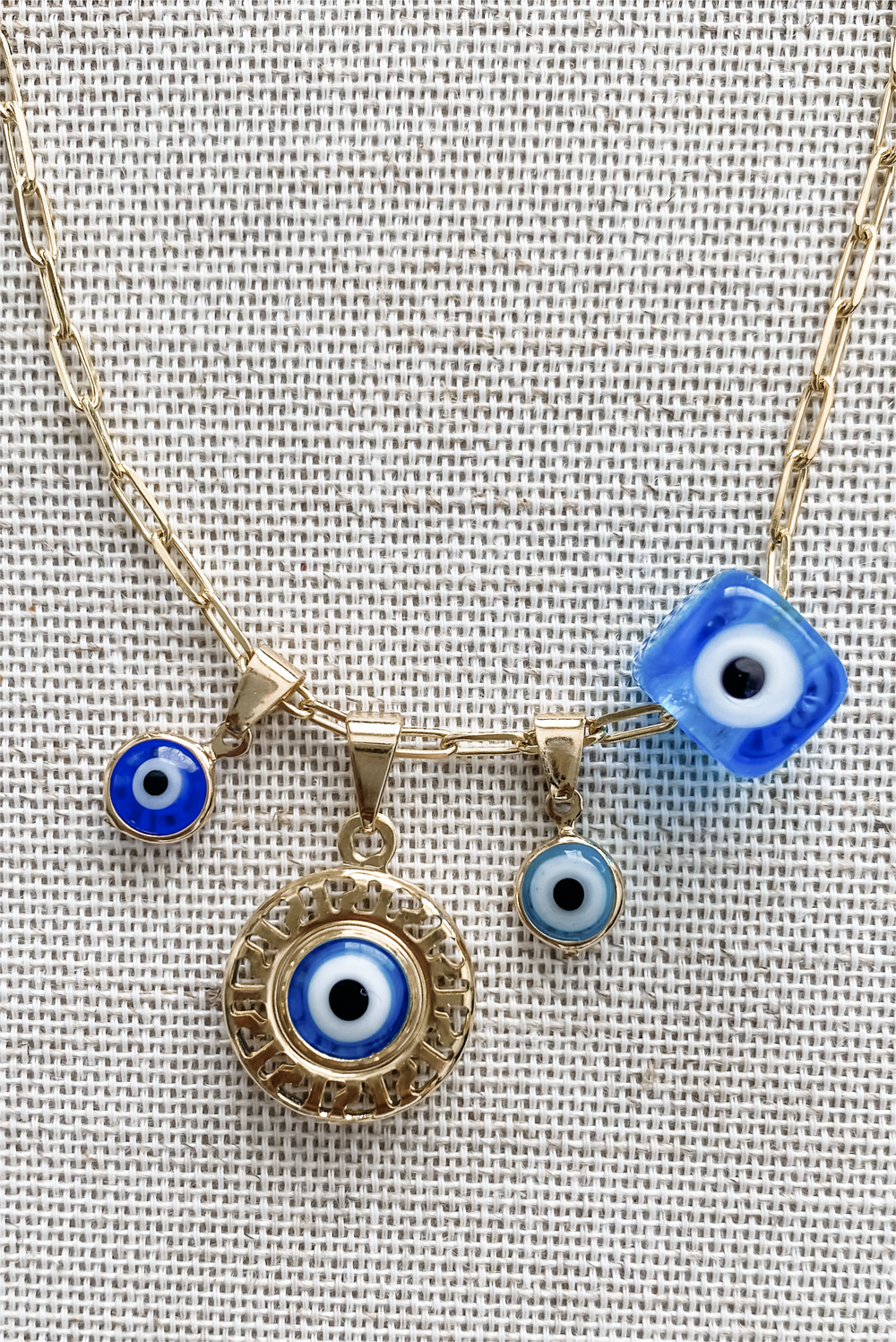 Mati Mati Charm in Blue sold by Greek brand, Selini.