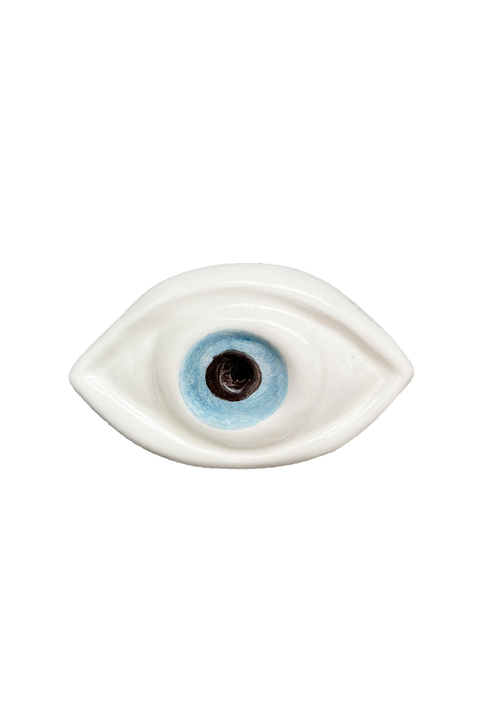 Made in Greece. Mati Paperweight. Evil Eye Paperweight. Greek Ceramics. 