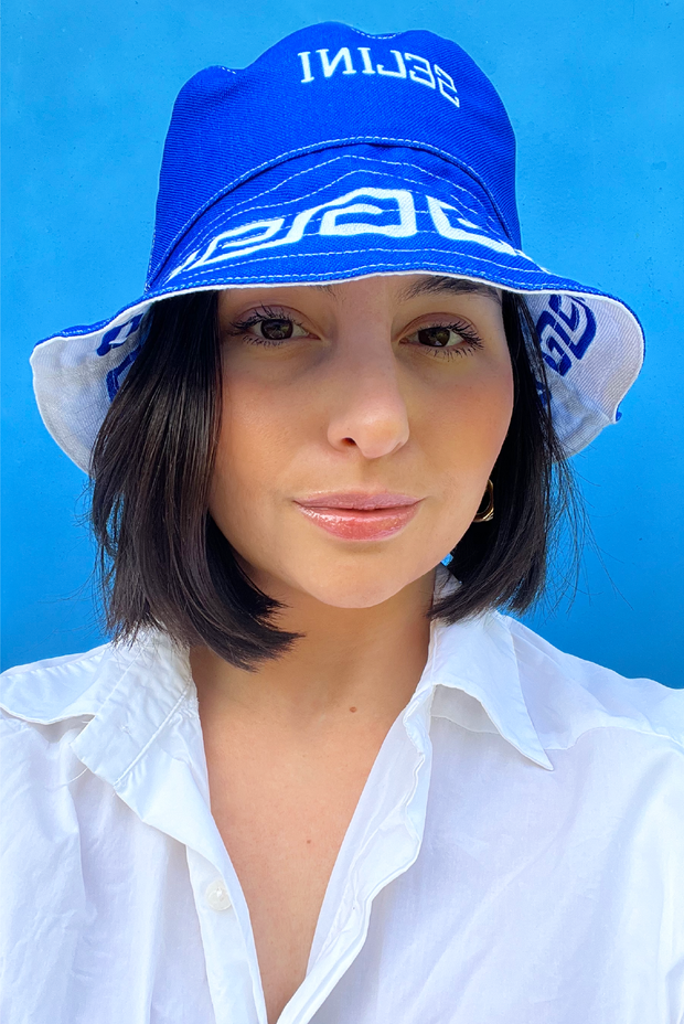 Selini Classic. Meandros Bucket Hat. Greek Design. Summer Staple. 