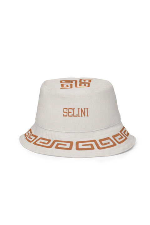 Selini Classic. Meandros Bucket Hat. Greek Design. Summer Staple. 