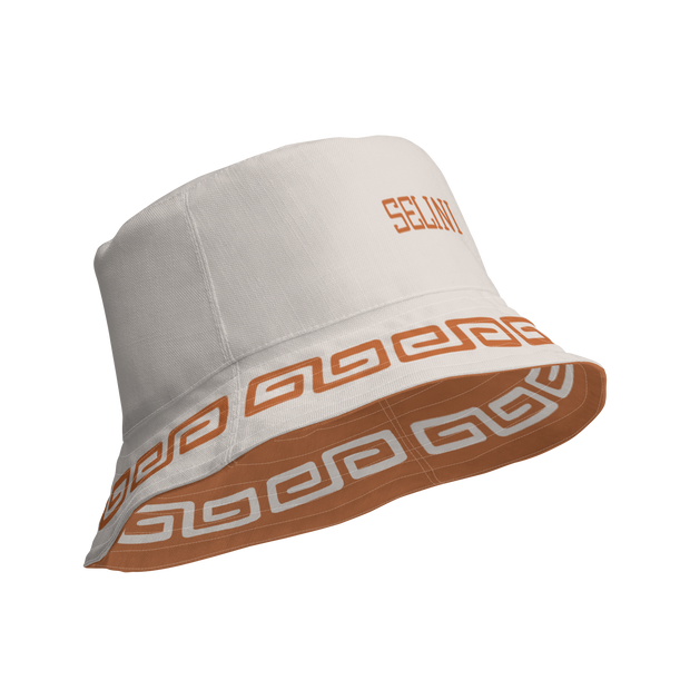 Selini Classic. Meandros Bucket Hat. Greek Design. Summer Staple. 