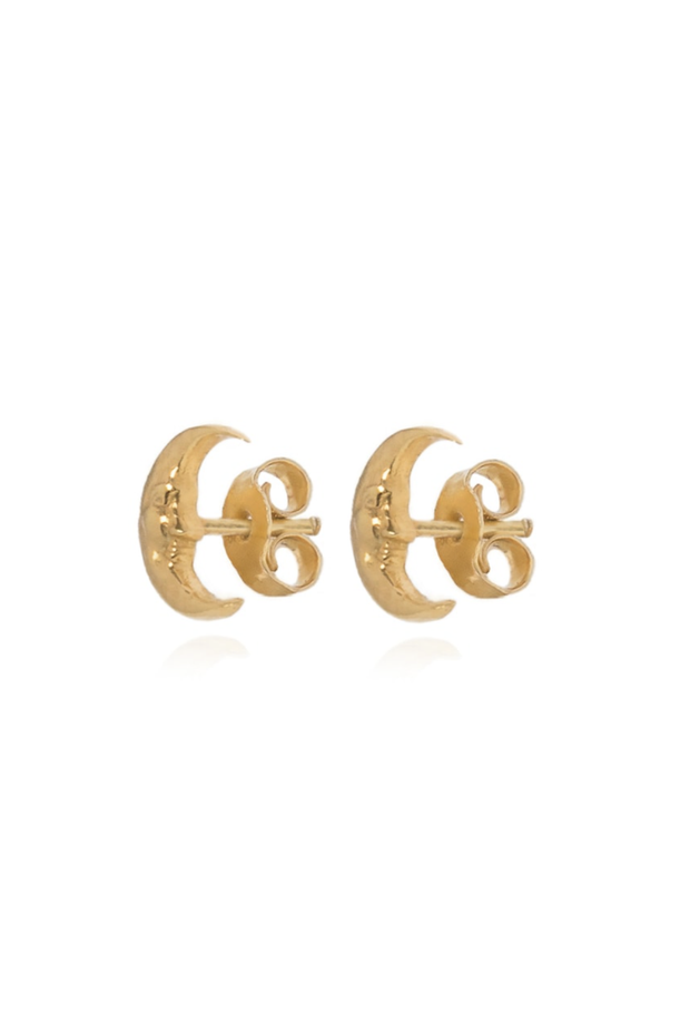 Made in Greece. Gold Plated Sterling Silver. Evil Eye Earrings. Stud Earrings. 