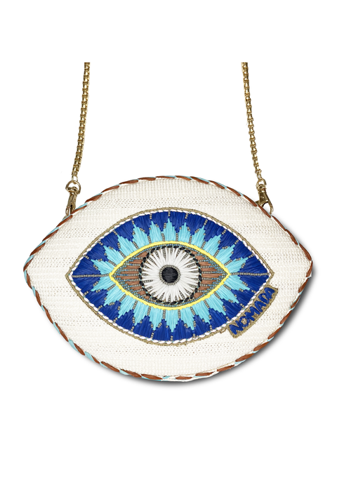 Selini Classic. Crossbody Purse. Evil Eye Purse. Greek Design.