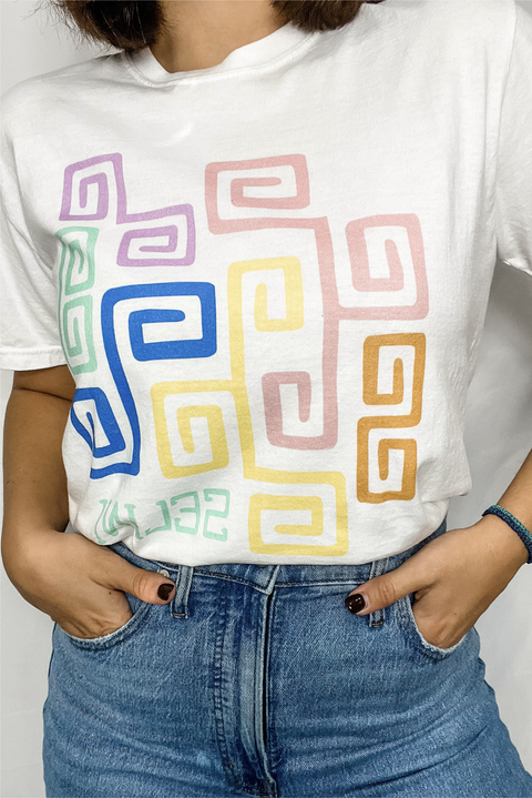 Rainbow Meandros T-Shirt