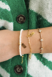 Hermina Tag Pearl Bracelet