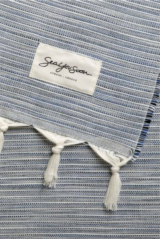 Fino Towel in Sapphire Blue