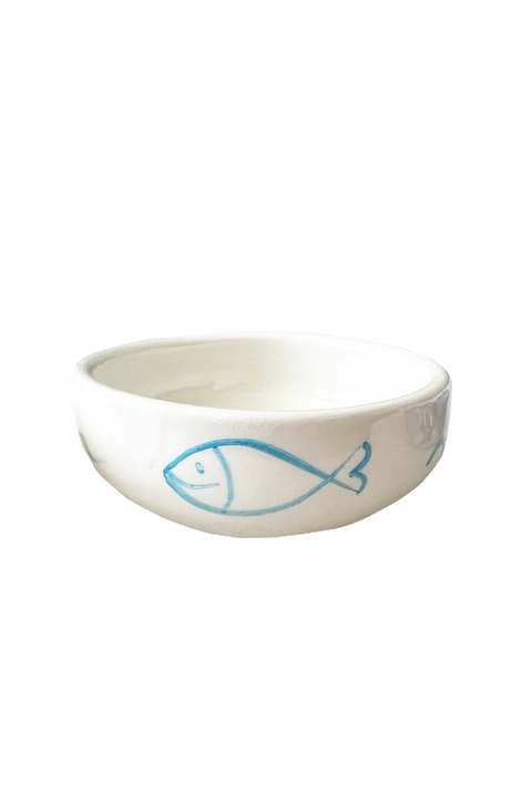 Made in Greece. Unique Fish Bowls. Trinket Bowl. Dishwasher Safe Bowl. 