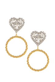 Made in Greece. Swarovski Crystals. 24K Gold Plated Brass Stud. Statement Earrings. 