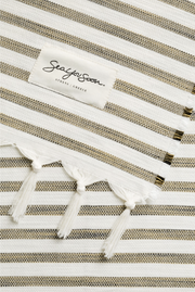 Made in Greece. 50% Cotton, 50% Tencel Fibers. Summer Beach Towel. Classic Summer Staple. 