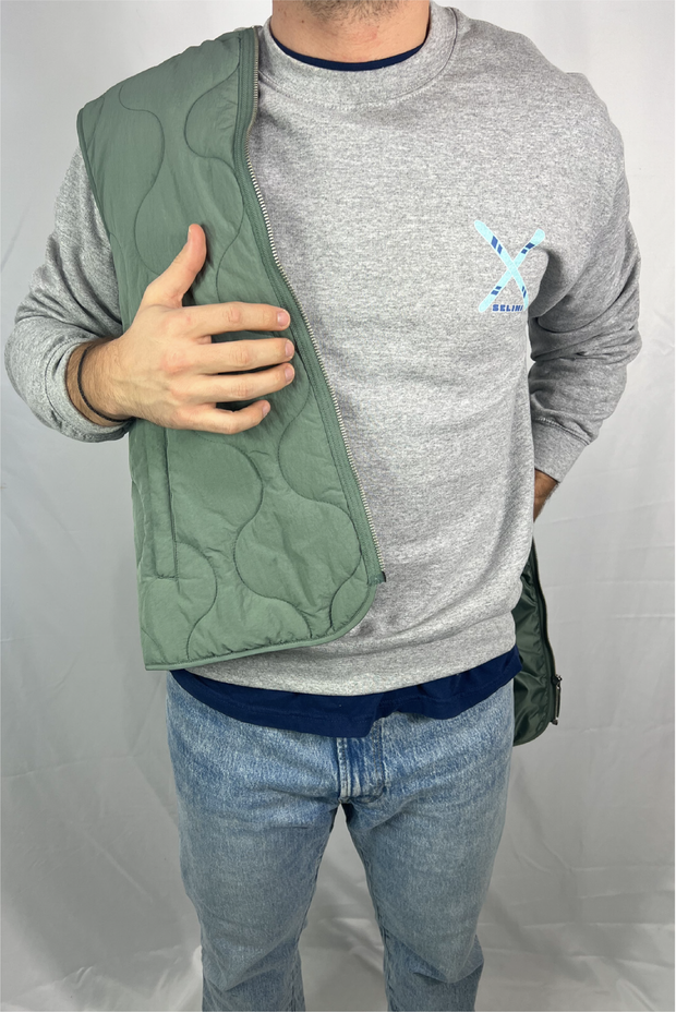 Selini Classic. 50% Cotton, 50% Polyester. Velouchi Ski Sweatshirt. Greek Design.