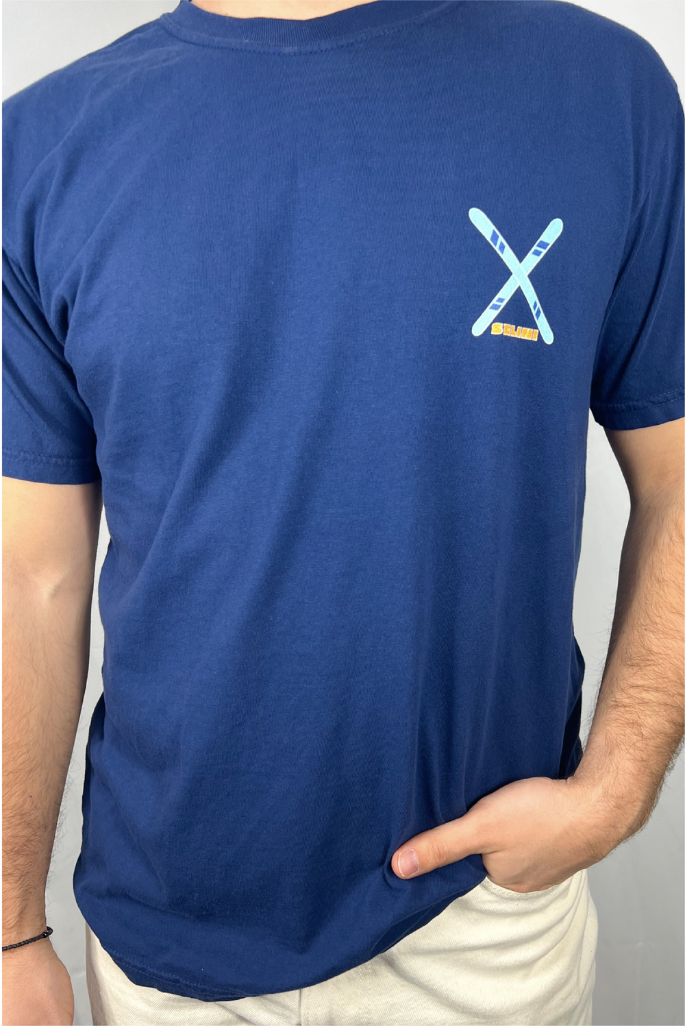 Velouchi Ski T-Shirt made by Greek brand, Selini.