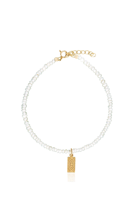 Hermina Tag Pearl Bracelet