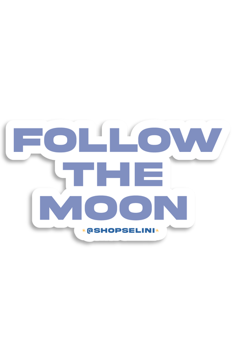 Follow The Moon Sticker